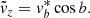 $$ \begin{aligned} \tilde{v}_z = v_b^*\cos {b}. \end{aligned} $$