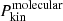 $ P_{\mathrm{kin}}^{\mathrm{molecular}} $