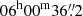 $ 06^{\mathrm{h}}00^{\mathrm{m}}36{{\overset{\prime\prime}{.}}}2 $