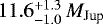 $11.6_{-1.0}^{&#x002B;1.3}\,M_{\textrm{Jup}}$