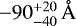 $-90^{&#x002B;20}_{-40}\,\AA$
