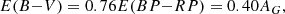 $$ \begin{aligned} E(B{-}V) = 0.76E(BP{-}RP) = 0.40A_G, \end{aligned} $$