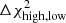 $ \Delta \chi_{\rm high,low}^2 $
