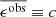$ \overline{ \epsilon^{\mathrm{obs}}} \equiv c $