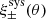 $ \xi_{\pm}^{\mathrm{sys}}(\theta) $