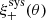 $ \xi_+^{\rm sys}(\theta) $