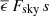 $ \overline{\epsilon}\,F_{\mathrm{sky}}\,s $