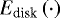 $E_{\textrm{disk}}\left(\cdot\right)$