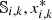 $ \mathbb{S}_{i,k}, x_{i,k}^* $