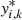 $ {\it y}_{i,k}^* $