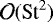 $\mathcal{O}(\textrm{St}^2)$