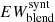 $ EW_{\mathrm{blend}}^{\mathrm{synt}} $