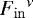 ${{F}_{\mathrm{in}}}^{\nu}$