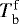 $T_{\textrm{b}}^{\textrm{f}}$