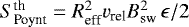 $S^{\textrm{th}}_{\textrm{Poynt}} = R_{\textrm{eff}}^2v_{\textrm{rel}}B_{\textrm{sw}}^2 \, \epsilon/2$