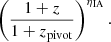 $$ \begin{aligned} \left(\frac{1+z}{1+z_{\rm pivot}}\right)^{\eta _{\rm IA}}. \end{aligned} $$