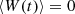 $$ \begin{aligned} \langle W(t)\rangle = 0 \end{aligned} $$