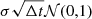 $ \sigma \sqrt{\Delta t} \mathcal{N}(0,1) $