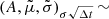 $ (A,\tilde{\mu},\tilde{\sigma})_{\sigma \sqrt{\Delta t}}\,{\sim} $