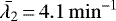 $\Bar{\lambda_2}\,{=}\,4.1\,\mathrm{min}^{-1}$