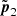 $ \tilde{\boldsymbol{p}}_2 $
