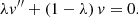 $$ \begin{aligned} \lambda { v}^{\prime \prime } + \left( 1 - \lambda \right) { v} = 0. \end{aligned} $$