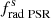 $ f_\mathrm{rad\;PSR}^\mathrm{s} $