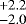 $_{-2.0}^{&#x002B;2.2}$