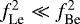 $f_{\textrm{Le}}^2 \ll f_{\textrm{Be}}^2$