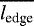 $\overline{l_{\textrm{edge}}}$