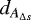 $d_{A_{\Delta s}}$