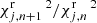 $ \chi^{\mathrm{r}}_{j,n+1}\,^2/\chi^{\mathrm{r}}_{j,n}\,^2 $