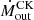 $ \dot{M}^{\mathrm{CK}}_{\mathrm{out}} $