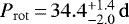 $P_{\mathrm{rot}}\,{=}\,34.4^{&#x002B;1.4}_{-2.0}\,\mathrm{d}$