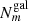$ N_{m}^{\mathrm{gal}} $