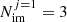 $ N_{\mathrm{im}}^{j=1}=3 $