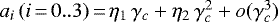 $a_i\,(i\,{=}\,0..3)\,{=}\,\eta_1\,\gamma_c&#x002B;\eta_2\,\gamma_c^2&#x002B;o(\gamma_c^3)$