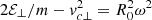 $ 2\mathcal{E}_\perp/m-v_{c\perp}^2=R_0^2 \omega^2 $