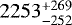$2253_{-252}^{&#x002B;269}$