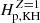 $ H_{\mathrm{p,KH}}^{Z=1} $