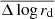 $ \overline{\Delta\log r_{\mathrm{d}}} $