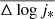 $ \overline{\Delta\log j_*} $