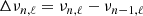 $$ \begin{aligned} \Delta \nu _{n,\ell }=\nu _{n,\ell }-\nu _{n-1,\ell } \end{aligned} $$