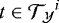 $t \in {{\mathcal{T}}_{\mathcal{Y}}}^i$