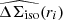 $ \widehat{\Delta \Sigma_{\mathrm{iso}}}(r_i) $