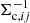 $ \Sigma_{\mathrm{c},ij}^{-1} $