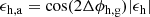 $$ \begin{aligned} \epsilon _{\rm h,a} = \cos (2\Delta \phi _{\rm h,g}) |\epsilon _{\rm h}| \end{aligned} $$