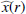 $ \widehat{x}(r) $