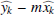 $ \widehat{\mathit{y}_k}-m\widehat{x_k} $