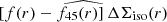 $ \widehat{\left[f(r)-f_{45}(r)\right]\Delta \Sigma_{\mathrm{iso}}(r)} $